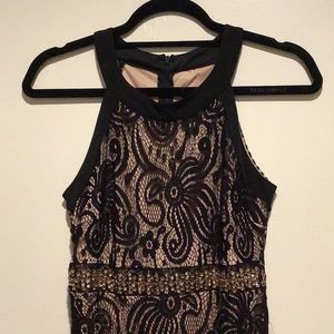 Black lace 1920s style dress
